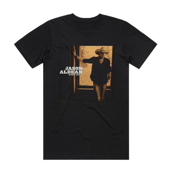 Jason Aldean Wide Open Album Cover T-Shirt Black