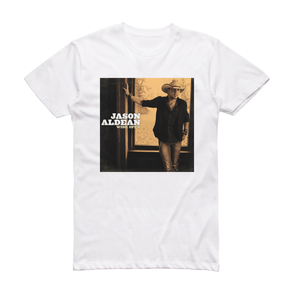 Jason Aldean Wide Open Album Cover T-Shirt White