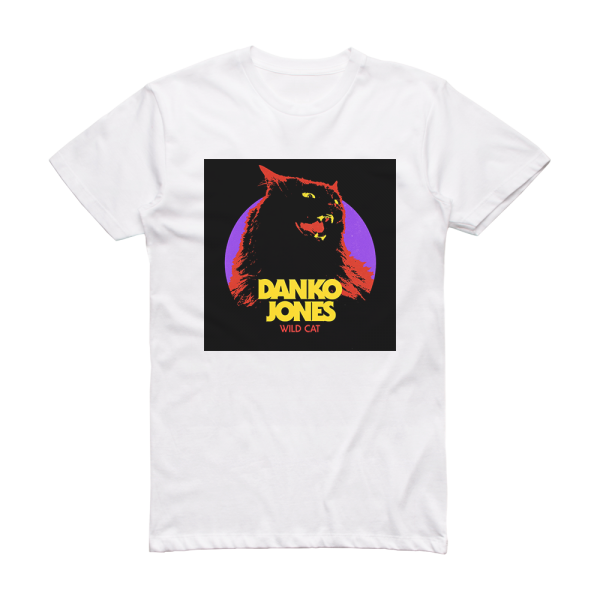 Danko Jones Wild Cat 1 Album Cover T-Shirt White