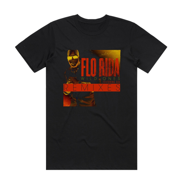 Flo Rida Wild Ones 3 Album Cover T-Shirt Black