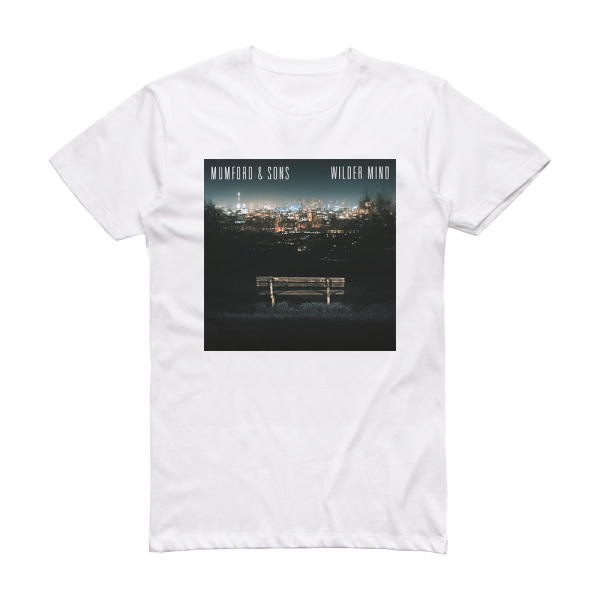 Mumford and Sons Wilder Mind Album Cover T-Shirt White