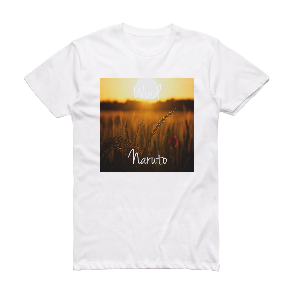 Jonathan Parecki Wind From Naruto Album Cover T-Shirt White