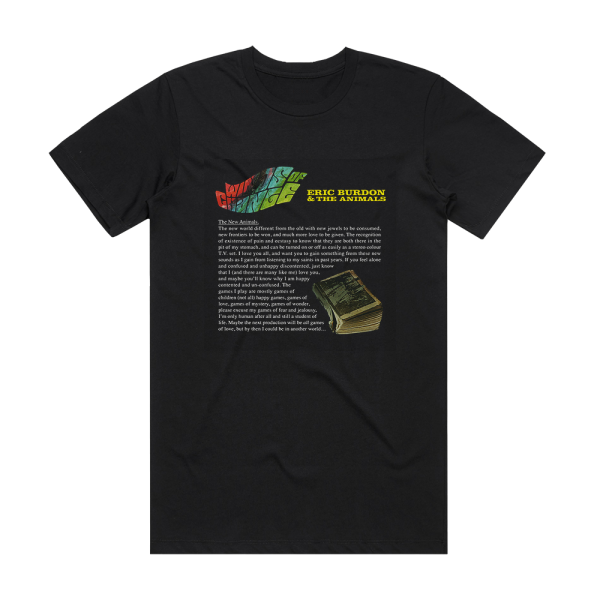 Eric Burdon and The Animals Winds Of Change 2 Album Cover T-Shirt Black