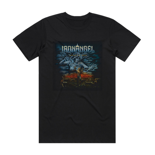 Iron Angel Winds Of War Album Cover T-Shirt Black