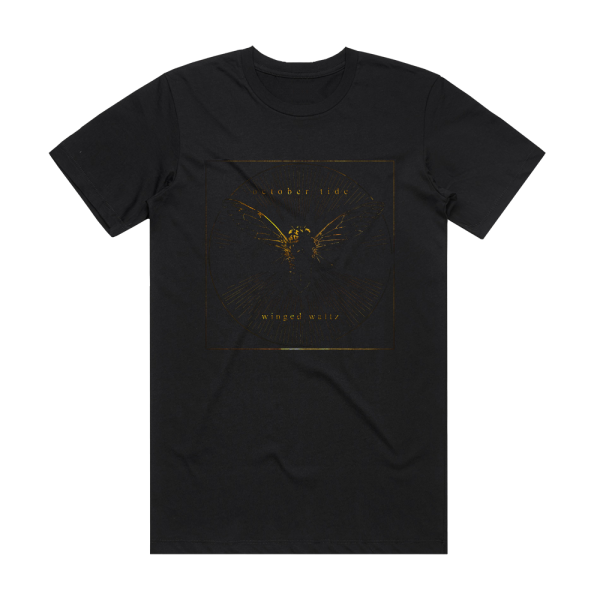 October Tide Winged Waltz Album Cover T-Shirt Black