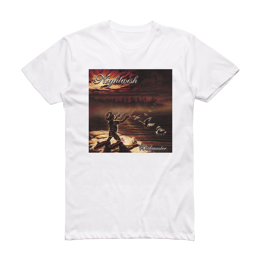 Nightwish Wishmaster Album Cover T-Shirt White – ALBUM COVER T-SHIRTS