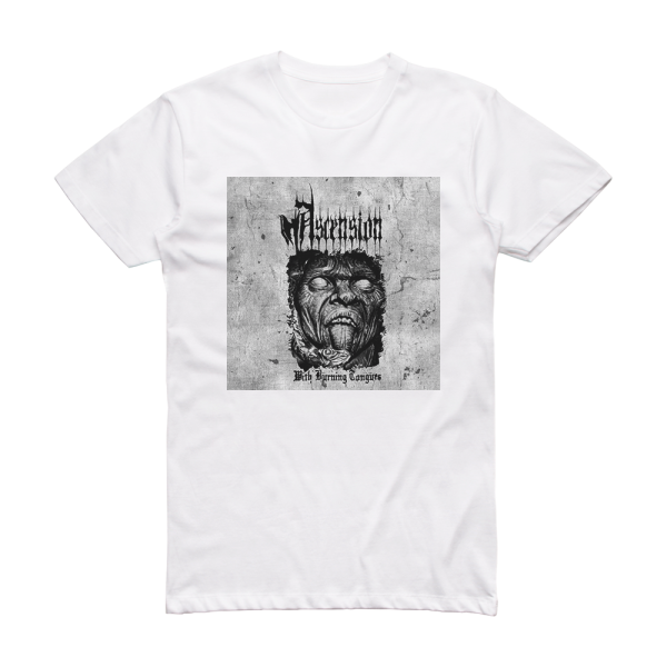 Ascension With Burning Tongues Album Cover T-Shirt White