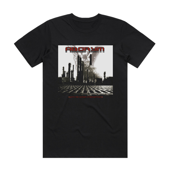 Aborym With No Human Intervention Album Cover T-Shirt Black