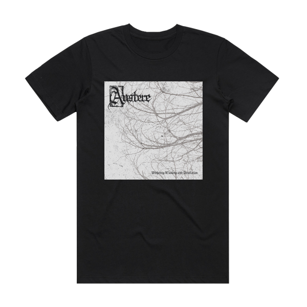 Austere Withering Illusions And Desolation 2 Album Cover T-Shirt Black