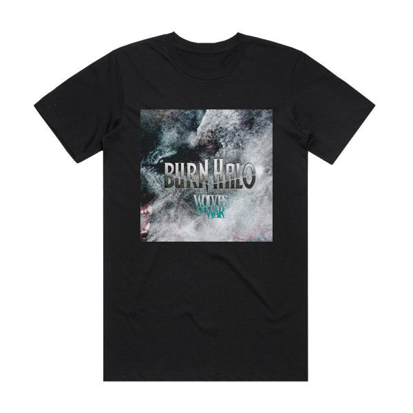 Burn Halo Wolves Of War Album Cover T-Shirt Black