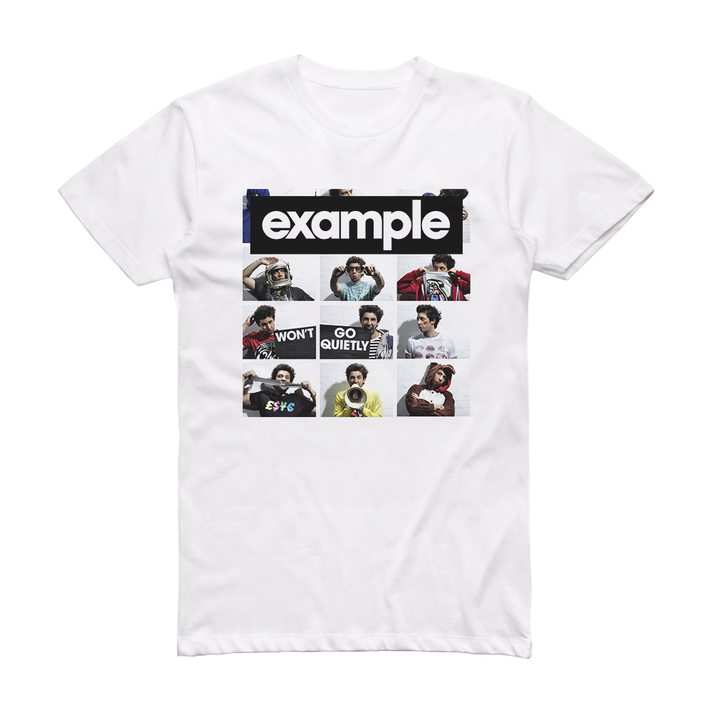 Example Wont Go Quietly Album Cover T-Shirt White