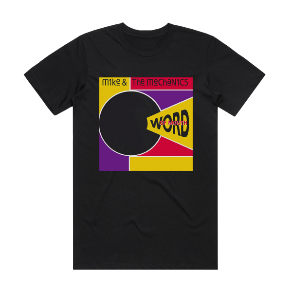 Mike Plus The Mechanics Word Of Mouth Album Cover T-Shirt Black