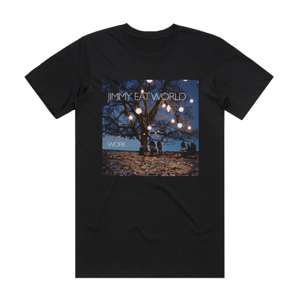 Jimmy Eat World Work Album Cover T-Shirt Black