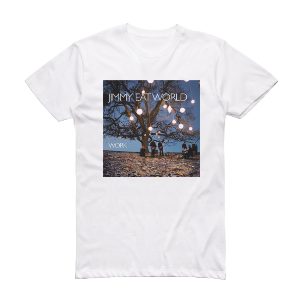 Jimmy Eat World Work Album Cover T-Shirt White