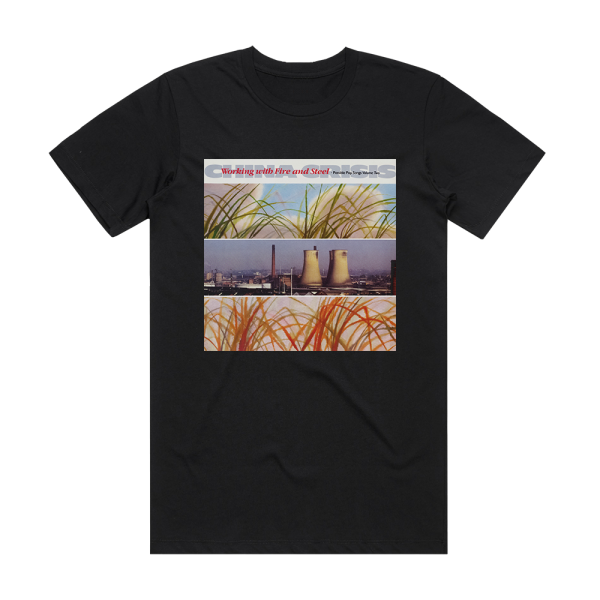 China Crisis Working With Fire And Steel Album Cover T-Shirt Black