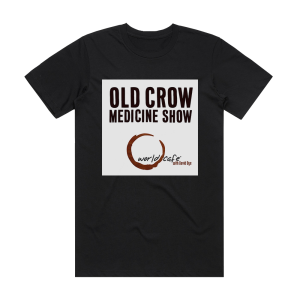 Old Crow Medicine Show World Cafe Album Cover T-Shirt Black