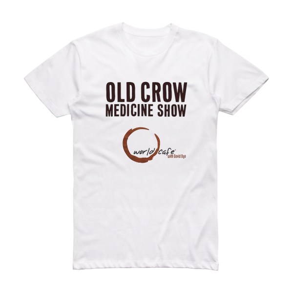 Old Crow Medicine Show World Cafe Album Cover T-Shirt White