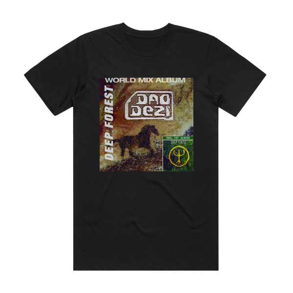 Dao Dezi World Mix Album Album Cover T-Shirt Black