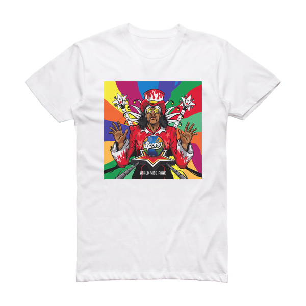 Bootsy Collins World Wide Funk Album Cover T-Shirt White