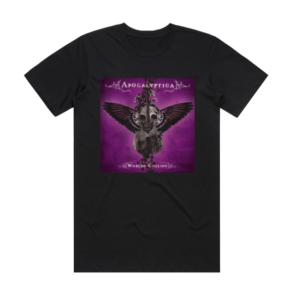 Apocalyptica Worlds Collide Album Cover T-Shirt Black