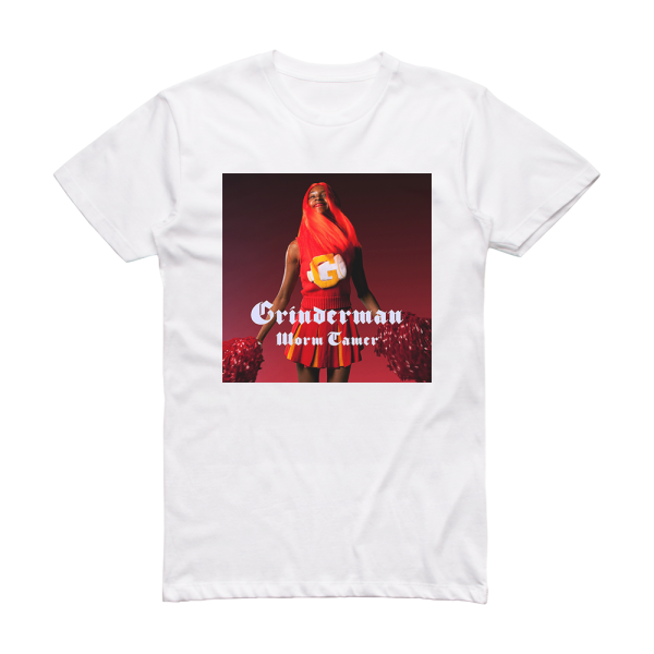 Grinderman Worm Tamer Album Cover T-Shirt White