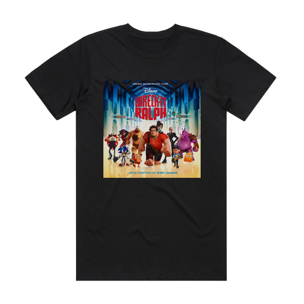 Henry Jackman Wreck It Ralph Album Cover T-Shirt Black