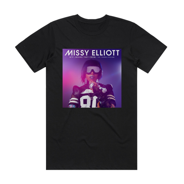 Missy Elliott Wtf Where They From Album Cover T-Shirt Black