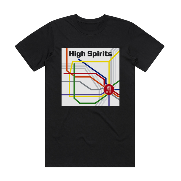 High Spirits You Are Here Album Cover T-Shirt Black