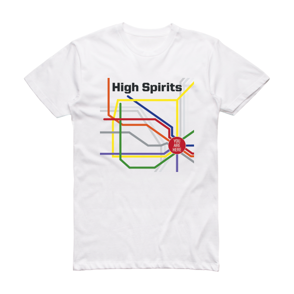 High Spirits You Are Here Album Cover T-Shirt White