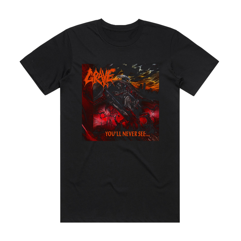 Grave Youll Never See Album Cover T-Shirt Black – ALBUM COVER T-SHIRTS