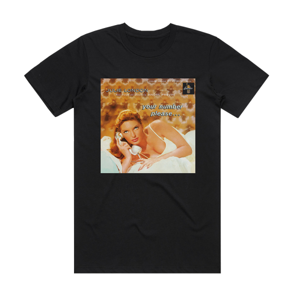 Julie London Your Number Please Album Cover T-Shirt Black