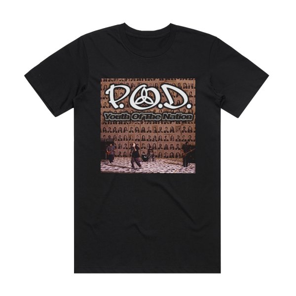 P O D Youth Of The Nation Album Cover T-Shirt Black