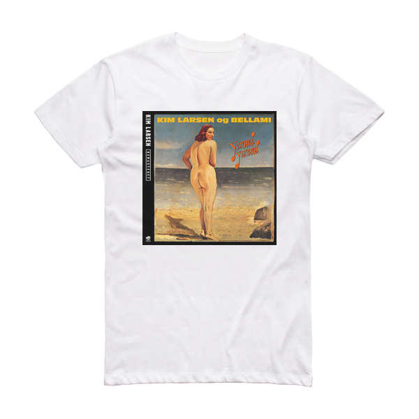 Kim Larsen and Bellami Yummi Yummi Album Cover T-Shirt White