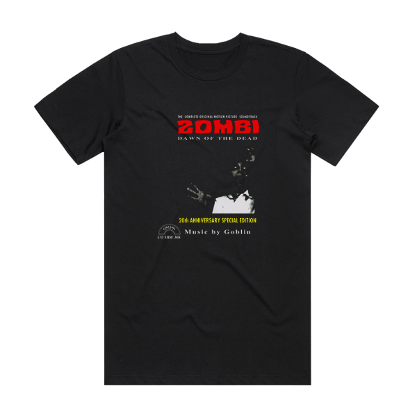 Goblin Zombi Dawn Of The Dead Album Cover T-Shirt Black