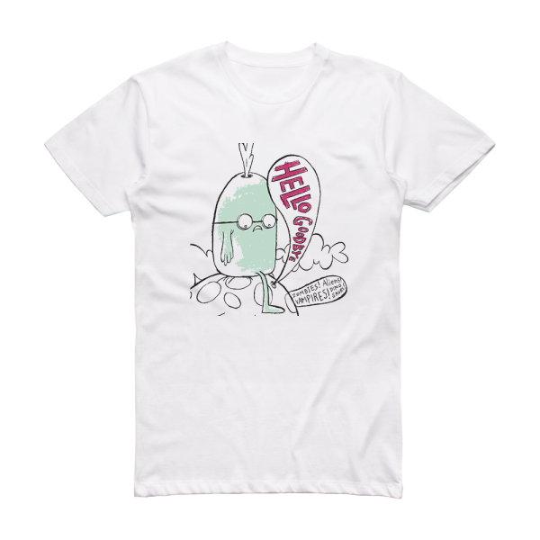 hellogoodbye Zombies Aliens Vampires Dinosaurs Album Cover T-Shirt White