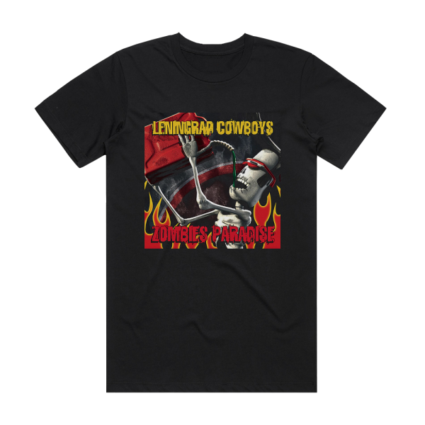 Leningrad Cowboys Zombies Paradise Album Cover T-Shirt Black