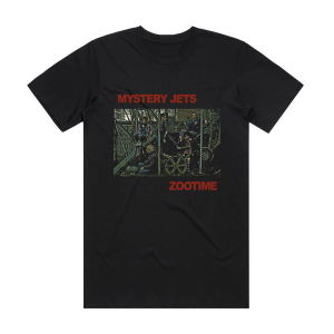 Mystery Jets Zootime Album Cover T-Shirt Black