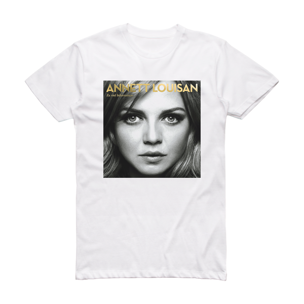 Annett Louisan Zu Viel Information 1 Album Cover T-Shirt White