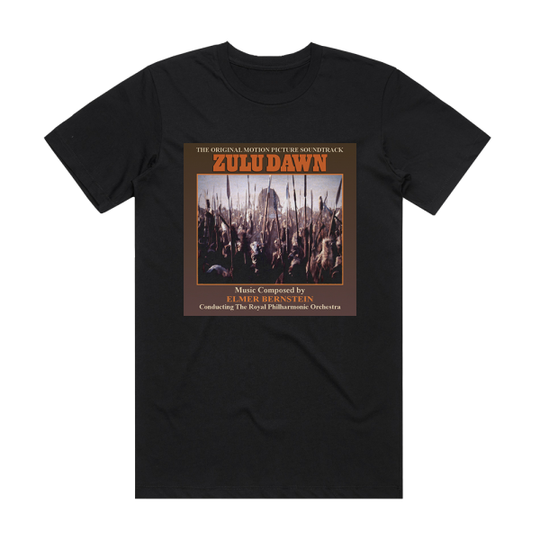 Elmer Bernstein Zulu Dawn Album Cover T-Shirt Black