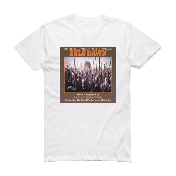 Elmer Bernstein Zulu Dawn Album Cover T-Shirt White