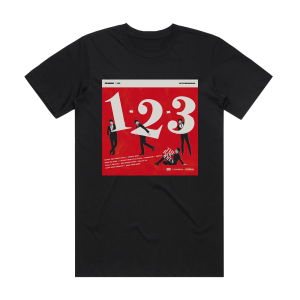 THE BAWDIES 1 2 3 Album Cover T-Shirt Black