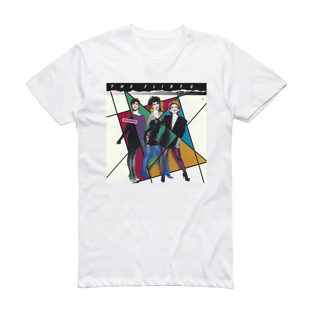 The Flirts 10 A Dance Album Cover T-Shirt White – ALBUM COVER T-SHIRTS