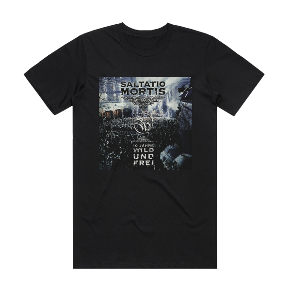 Saltatio Mortis 10 Jahre Wild Und Frei Album Cover T-Shirt Black