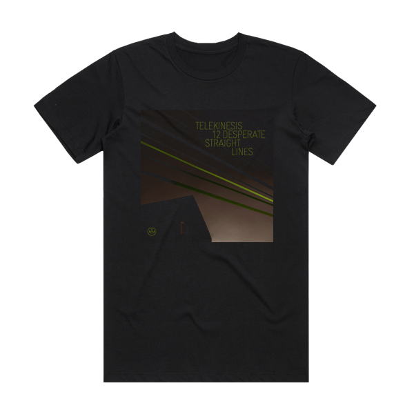 Telekinesis 12 Desperate Straight Lines 2 Album Cover T-Shirt Black