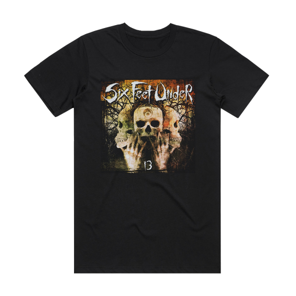 Six Feet Under 13 Album Cover T-Shirt Black