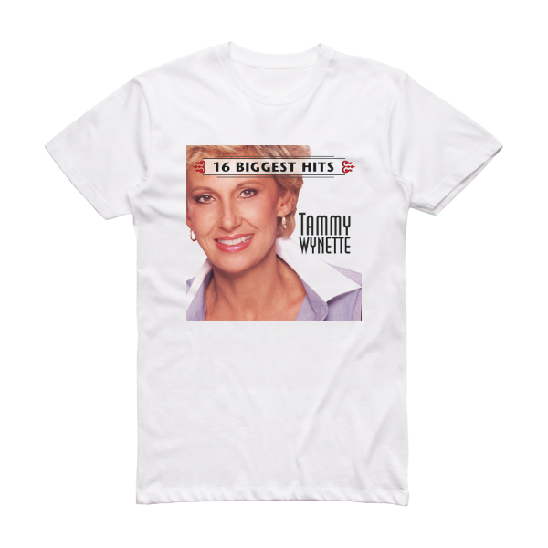 Tammy Wynette 16 Biggest Hits Album Cover T-Shirt White