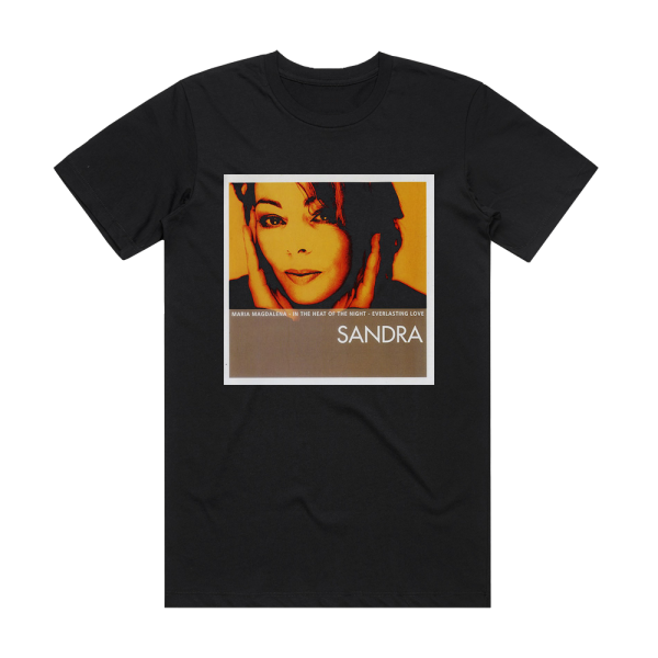 Sandra 18 Greatest Hits 1 Album Cover T-Shirt Black