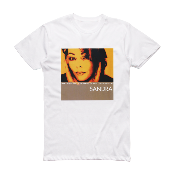 Sandra 18 Greatest Hits 1 Album Cover T-Shirt White