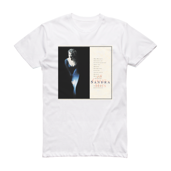 Sandra 18 Greatest Hits 2 Album Cover T-Shirt White