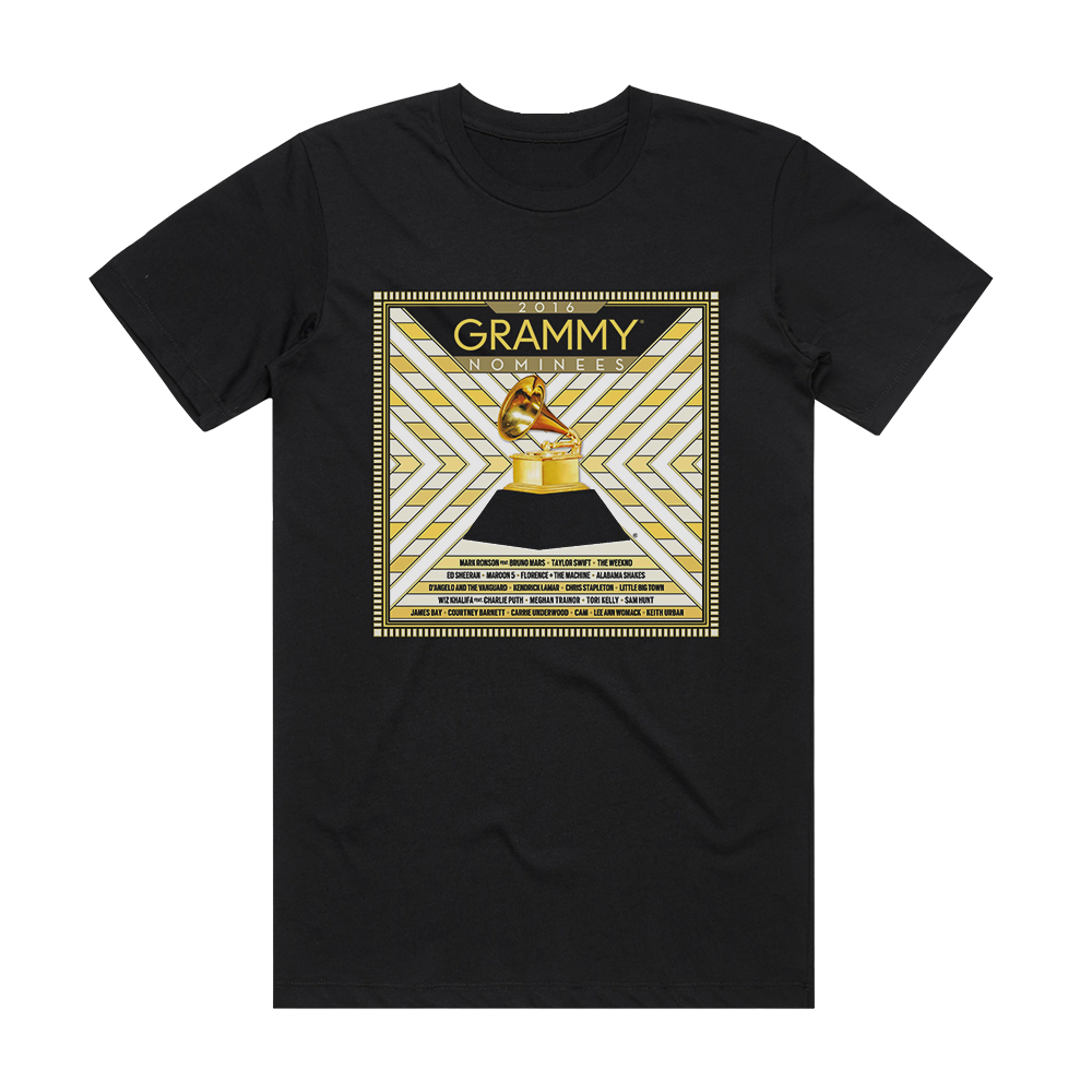 Various Artists 2016 Grammy Nominees Album Cover TShirt Black ALBUM